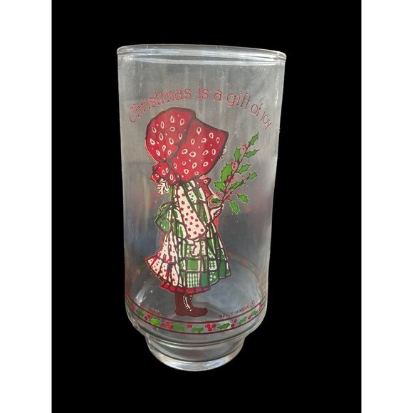 Coca Cola Merry Christmas Holly Hobbie Drinking Glasses 16 OZ 3 Limited Edition - Picture 2 of 8